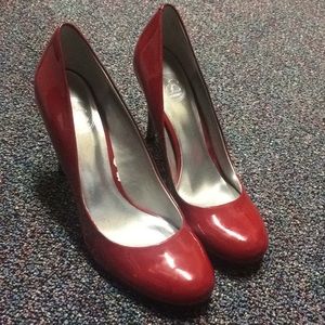 Red Patten Leather Jessica Simpson Heels